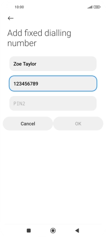 Press PIN2. Press PIN2.