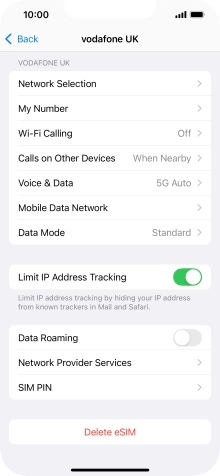 Press Delete eSIM and follow the instructions on the screen to delete your eSIM. Press Delete eSIM and follow the instructions on the screen to delete your eSIM.