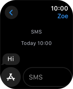 Press SMS.