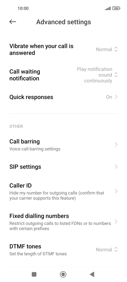 Press Fixed dialling numbers.