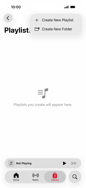 Press Create New Playlist.