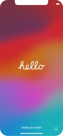 Slide your finger upwards starting from the bottom of the screen.