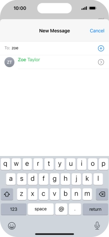 Press the required contact. Press the required contact.