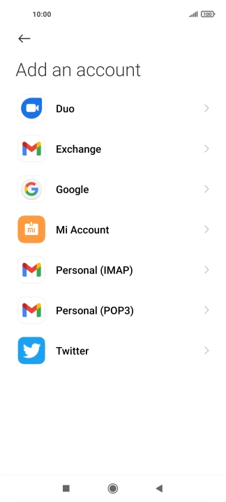 Press Google.