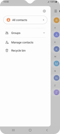 Press Manage contacts.