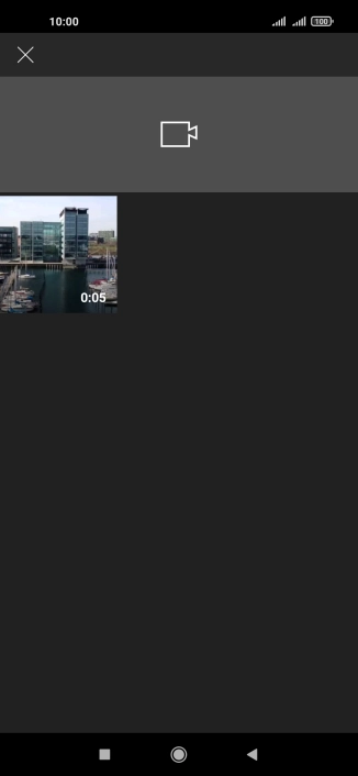 Press the required video clip.
