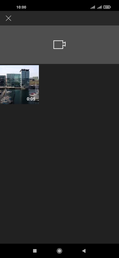 Press the required video clip.