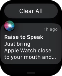 Press the required notification to open it.