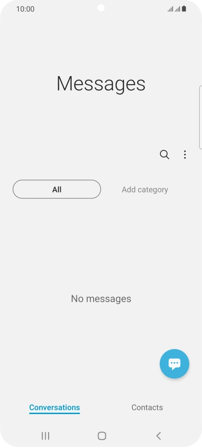 Press the menu icon.