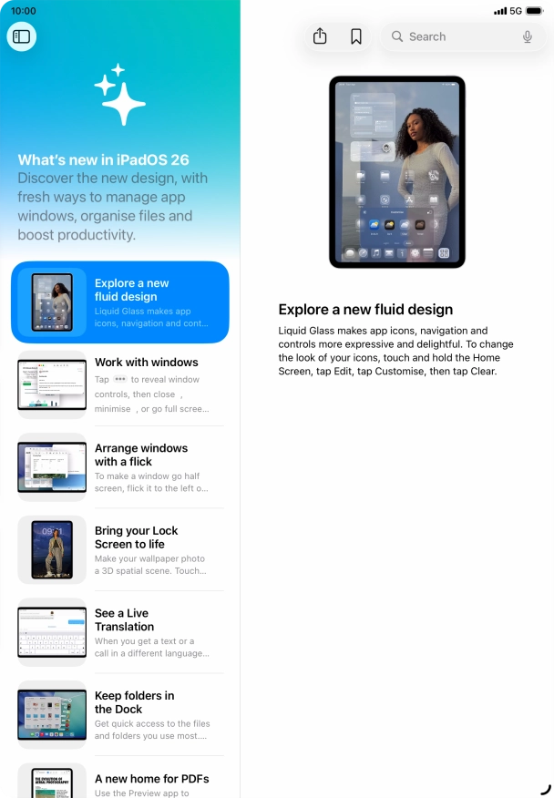 Slide your finger upwards starting from the bottom of the screen to return to the home screen.