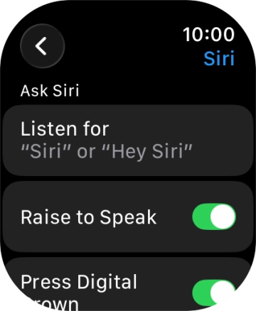 Press Listen for.