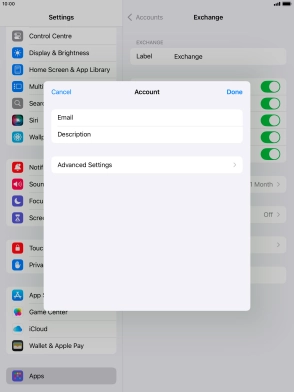 Press Advanced Settings.