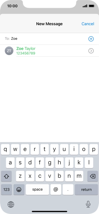 Press the required contact. Press the required contact.