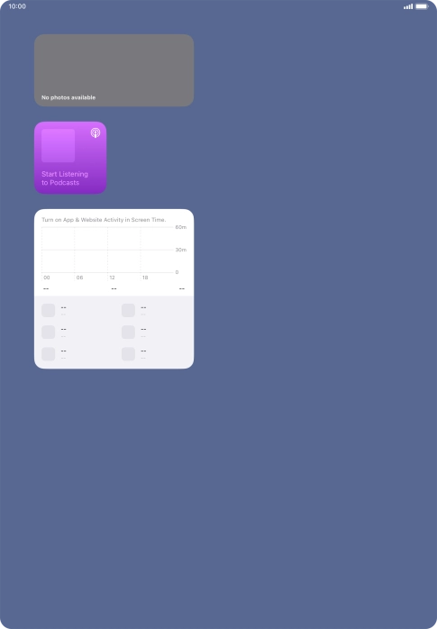 Press and hold the required Widget Stack.