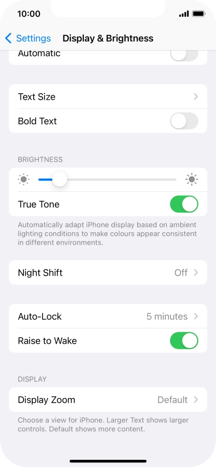 Press Auto-Lock.