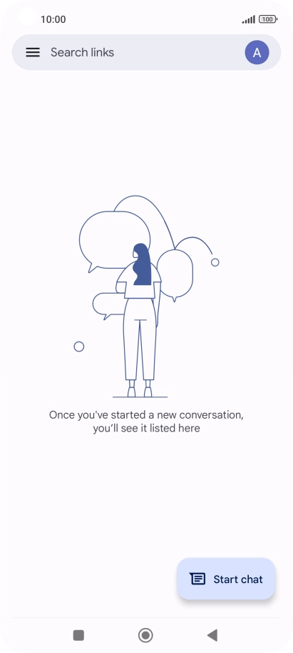 Press Start chat.