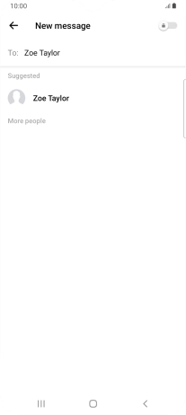 Press the required contact. Press the required contact.
