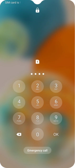 Key in the new PIN again and press OK.