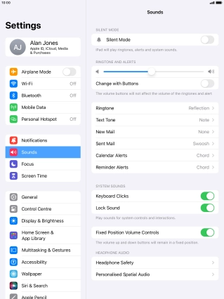 Press Text Tone.
