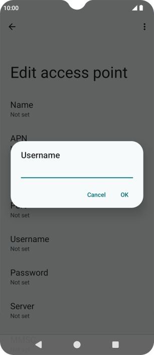 Key in wap and press OK. Key in wap and press OK.