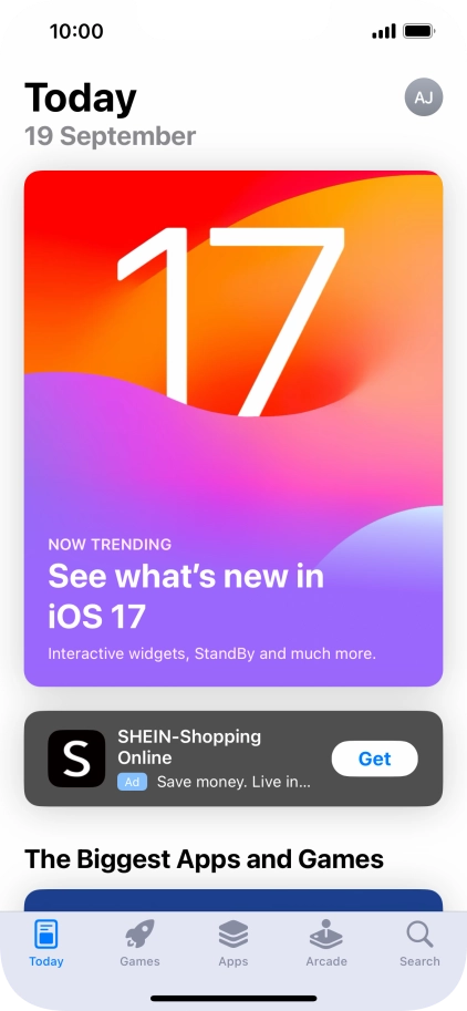 Press Search.