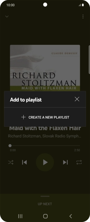 Press CREATE A NEW PLAYLIST.