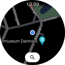 Press the search icon. Press the search icon.