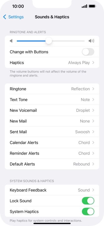 Press Ringtone.