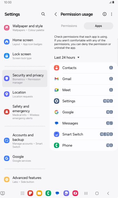 Press the drop down list. Press the drop down list.
