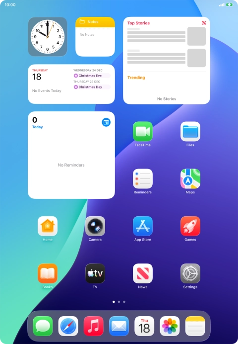 When the battery charging icon is displayed, the battery is charging.