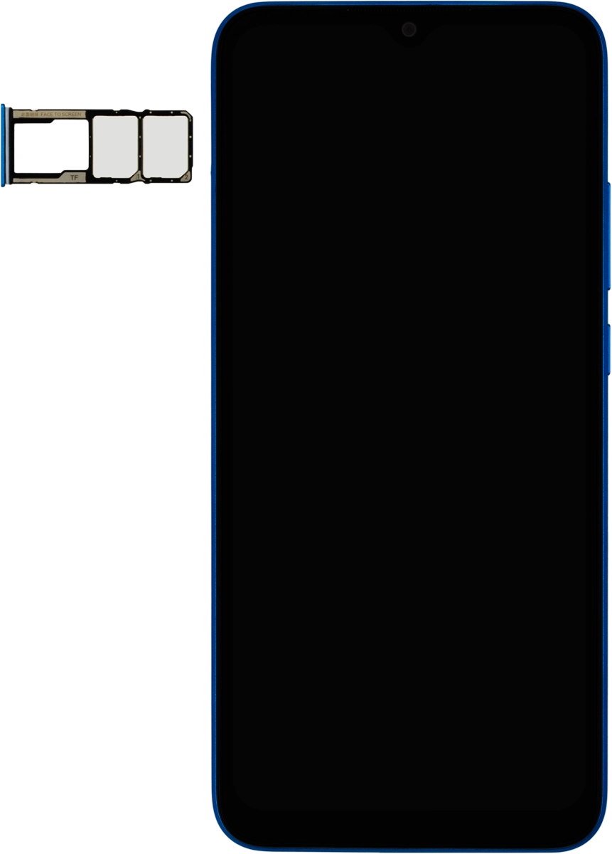 Turn the memory card so the angled corner of the memory card matches the angled corner of the memory card holder.