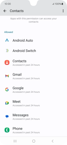 Press the required app. Press the required app.