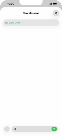 Press the send icon.
