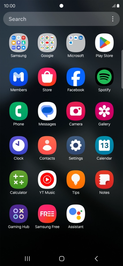 Press Samsung.