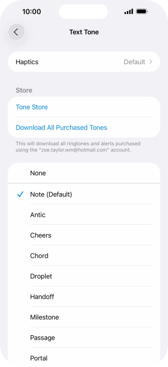 Press the required message tones to hear them. Press the required message tones to hear them.