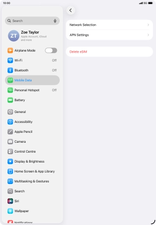 Press APN Settings.