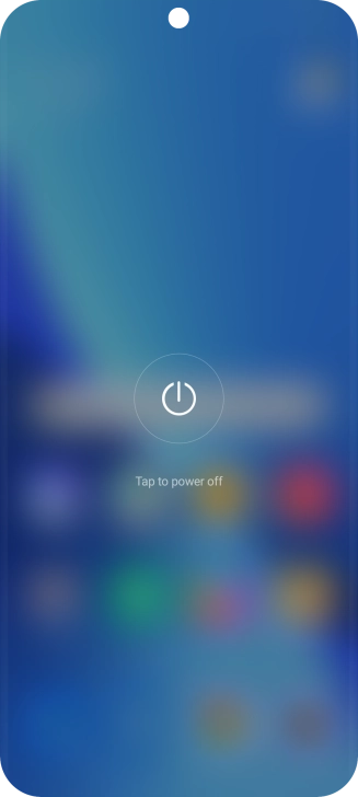 Press Tap to power off. Press Tap to power off.