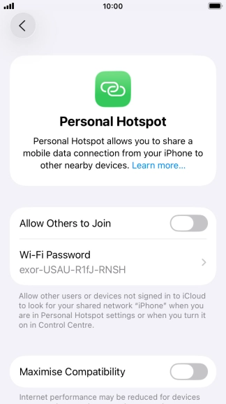 Press Wi-Fi Password and key in the required password. Press Wi-Fi Password and key in the required password.
