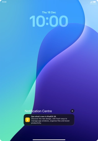 Press the required notification and follow the instructions on the screen to use the selected function.