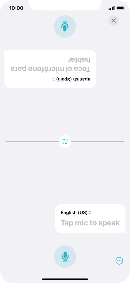Press the end icon to end two-way view. Press the end icon to end two-way view.
