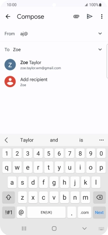 Press the required contact. Press the required contact.