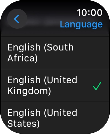 Press the required language. Press the required language.