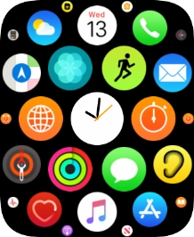 Press the music player icon.