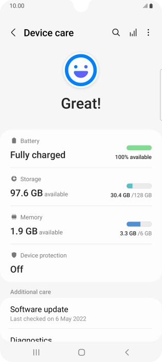 Press Battery.