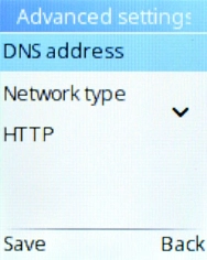 Select Network type. Select Network type.