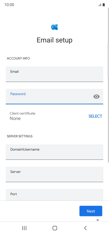 To turn on the function, press SELECT and follow the instructions on the screen to install the required certificate.