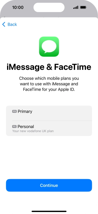 Press the required price plan.