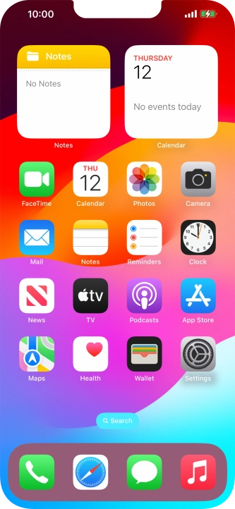 When the battery charging icon is displayed, the battery is charging.