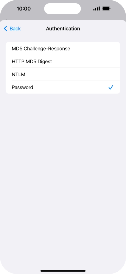 Press Password.