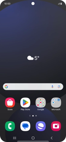 The battery charging icon shows that the battery is charging.